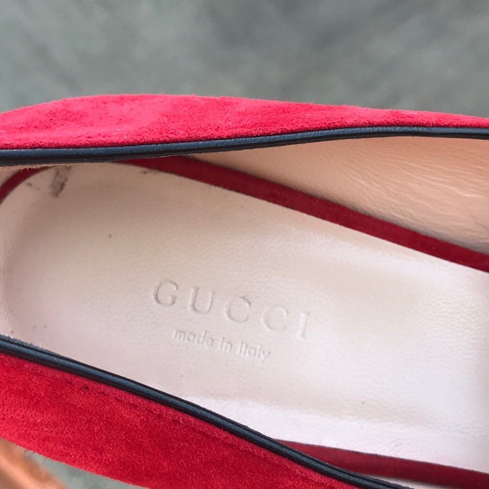 ❌SOLD ❌Gucci Marmont Red mid heels - Picture 7 of 8